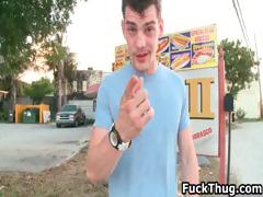 White trash gets sucked by black thug part3