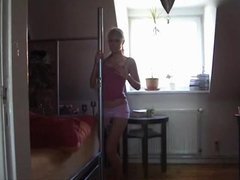 Homemade Hott Ass Blonde strip and bj