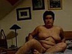 Well here's one more chubby mature mom taping herself during a masturbation session in this video clip. She fingers her pussy with as many fingers as she needs during the time that showing off her enormous saggy tits