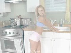 Piss: Ember Blond Teen Model - with superbody
