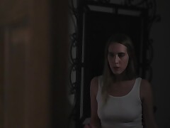 Sexy lesbian girlfriends are having romantic sex under the shower