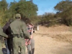 Border officers team up to fuck a Latina immigrant teen
